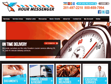 Tablet Screenshot of hourmessenger.com