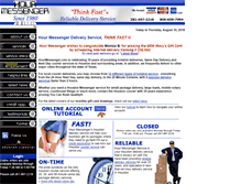 Tablet Screenshot of order.hourmessenger.com